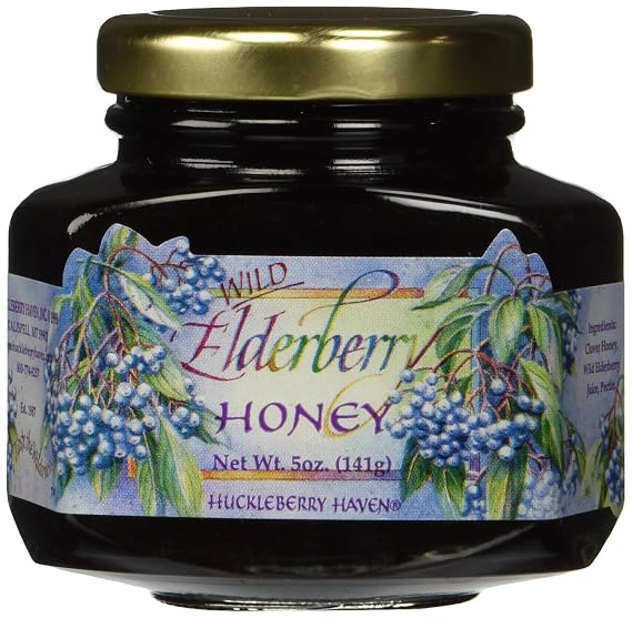 Wild Elderberry Honey, 5oz