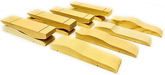 Maximum Velocity Derby Car Kit | Shaped Bulk Pack (12) | Pre-Shaped Pine Block Kits Includes Wheels & Axles |Pinewood Car Kits