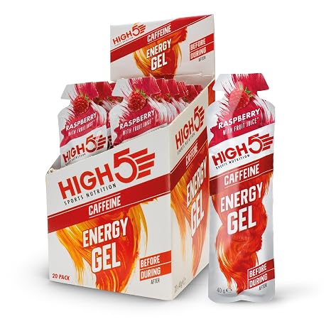 HIGH5 Energy Gel Fast and Permanent Energy in Easy-Open Portion Bag with Natural Fruit Juice - Multipack 20 x 40 g 604264 800