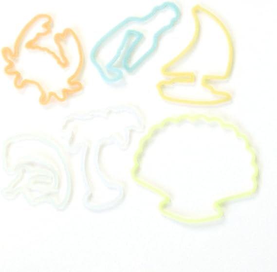 Silly Bandz Shaped Rubber Bands Bracelets 24Pack Beach Shapes