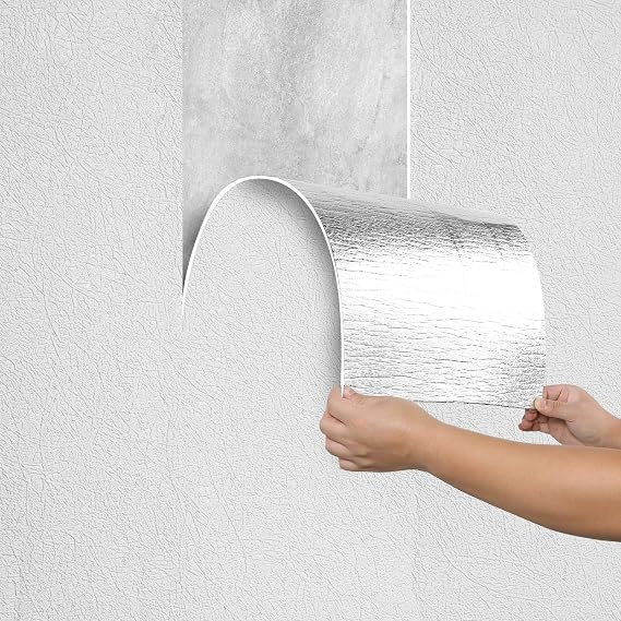 Peel and Stick Wall Panels Self-Adhesive Warm White Textured Wallpaper Waterproof Insulating Wall Paper 2.3mm Thick Contact Paper for Kitchen,Living Room,Bedroom,Ceilings,Cabinets,50x280CM