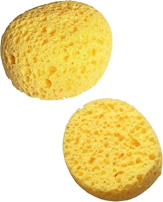 Knockdown Texture Sponge 2 Pcs Painting Sponges for DIY Versatile Artist Tool for All Skill Levels, Ceiling Drywall Repair - Yellow