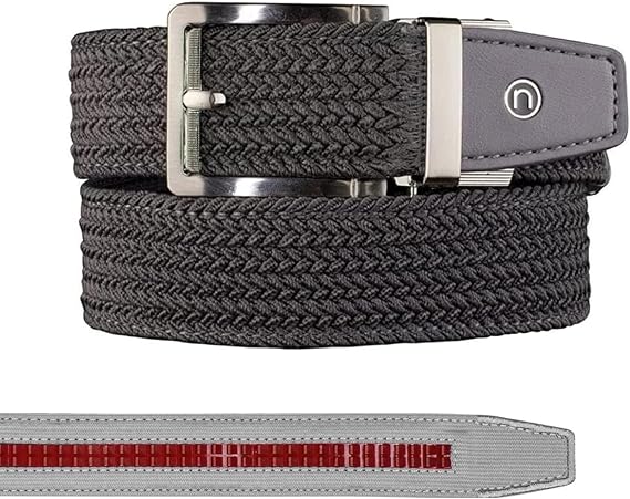 Nexbelt Men's Braided Ratchet Golf Belt Adjustable, Stretch Fit For Casual Wear & Golfing (Fits up to 50")