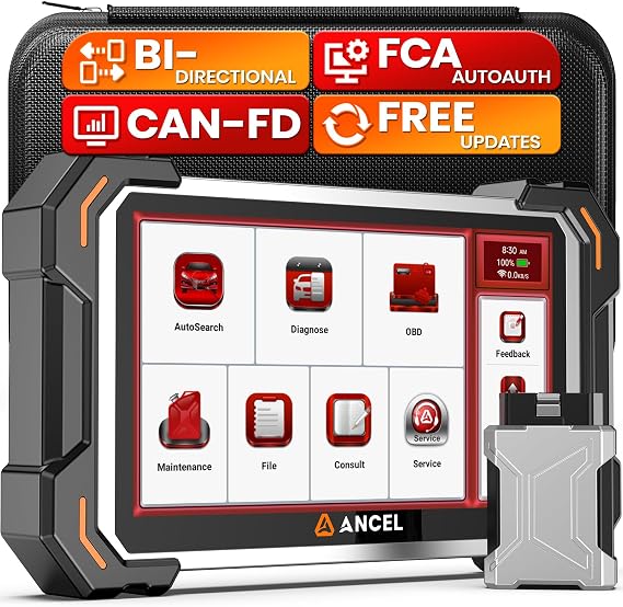 ANCEL DS500BT Bidirectional Scan Tool, Full-System OBD2 Diagnostic Scanner with 3000+ Active Tests, 28+ Service Functions, Lifetime Free Updates & CAN FD