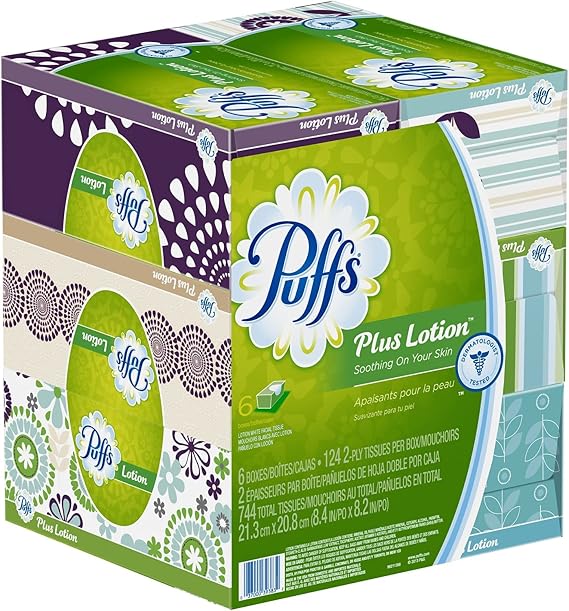 Puffs TISS +Lotion 124CT