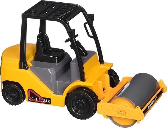 Big Daddy Trucks-Small Lightweight Friction Powered Compact Steamroller That can roll Objects and is Easy to Move Around