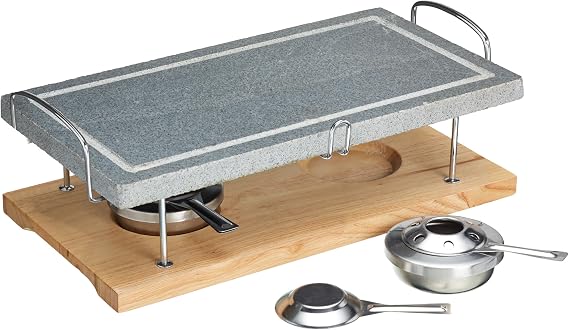 KitchenCraft Artesà Marble Hot Stone Grill, 41.5 x 22 x 15 cm