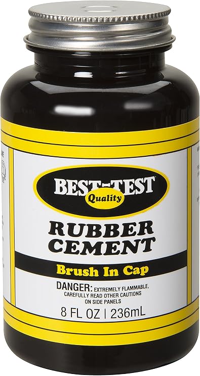Best-Test Rubber Cement 8OZ Jar