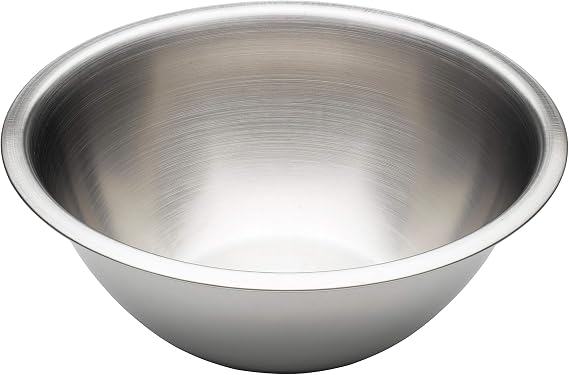 Chef Aid Stainless Steel Mixing Bowl 30 cm Diameter, Perfect Tool for Food Preparation and Serving Freshly Produced Food, 3.9 Litre Capacity, Dishwasher, Fridge and Freezer Safe
