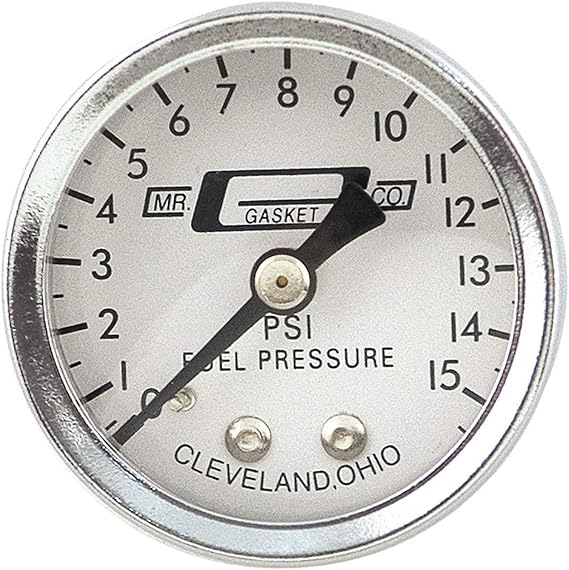 Mr. Gasket 1561 Fuel Pressure Gauge 1.500 in.