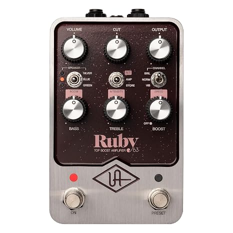 Universal Audio UAFX Ruby '63 Top Boost Amplifier