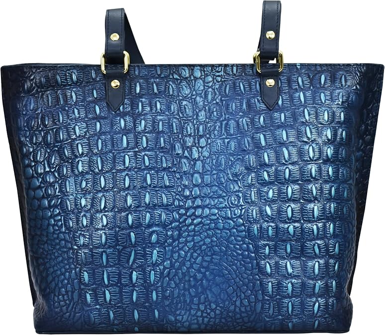 Anuschka Womens Original Hand-Painted Genuine Leather Large Zip Top Tote