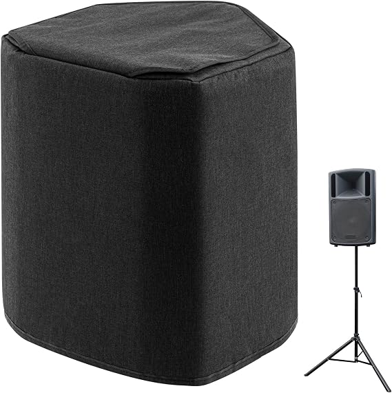Maplefield Black Padded Speaker Cover Compatible with Bose S1 Pro - Transport Handle Flap for Bluetooth Speaker - Waterproof & Dustproof Protection for Bose S1 Pro Cover - 11.2in D x 9.5in W x 13in H