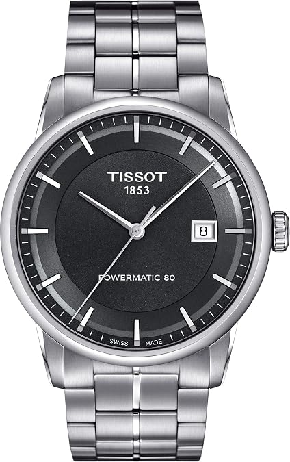 Tissot Luxury Powermatic 80 Anthracite Dial Men's Watch T0864071106100