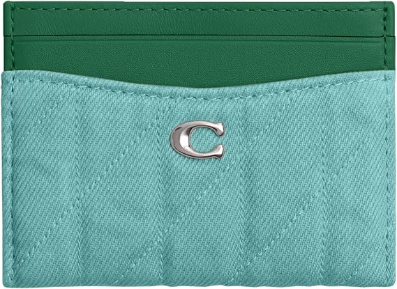 COACH Essential Card Case With Quilting Ivory One Size