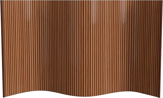 4 ft. Tall Bamboo Wave Screen - Triple Espresso