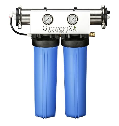 EX1000-TALL 1000 Gallon Per Day Reverse Osmosis System Ultra High Flow Rate Water Purification Filter for Hydroponics Gardening Growing Drinking H20 Coffee Point of use On Demand Purifier