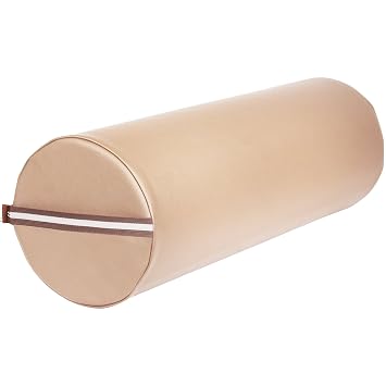 Master Massage 9" Large Full Round Bolster Pillow Cushion Premium Semi-Round Support for Massage Tables, 9"x26", Cream Ideal for Comfort & Positioning