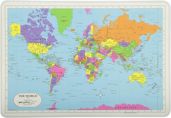 SALES4LESS Learning World Map Placemat