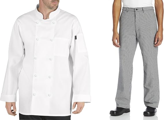 Chef Code Chef Uniform Set Chef Coat and Pants CC110-223