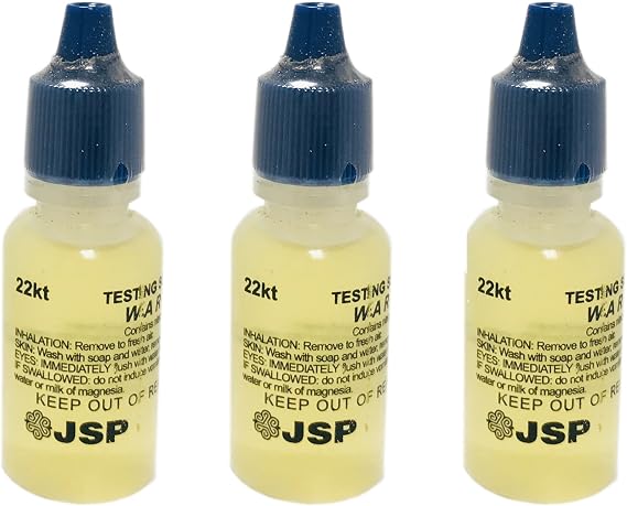 3 Jeweler's JSP 22K Gold Testing Acid Solution - 12g