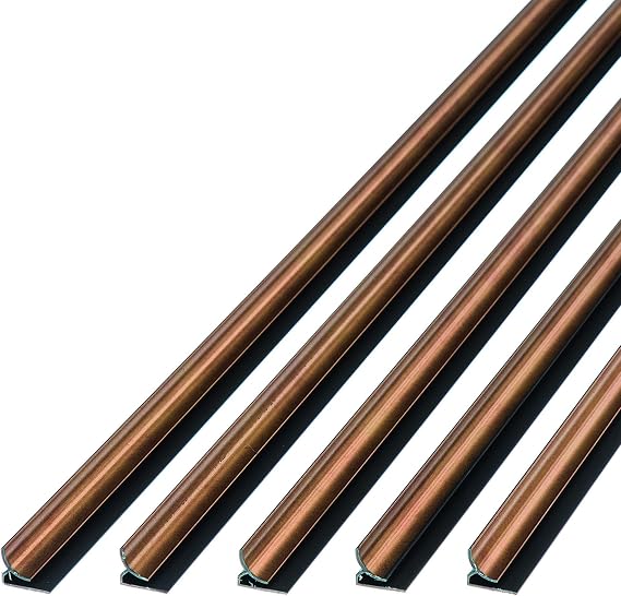 FASADE 47 in Vinyl Inside Corner Trim Antique Bronze (5 Pack)