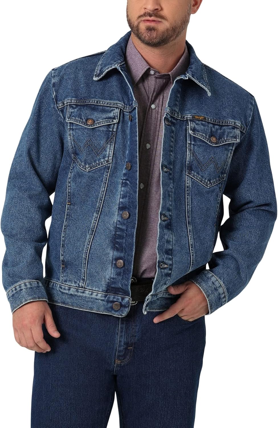 Wrangler Men's Western Unlined Denim Jacket Denim Jacket