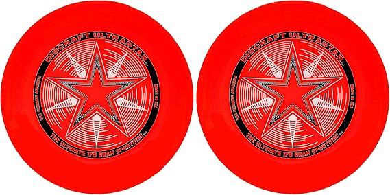 Discraft 175 gram Ultra Star Sport Disc - 2 Pack (Red & Red)