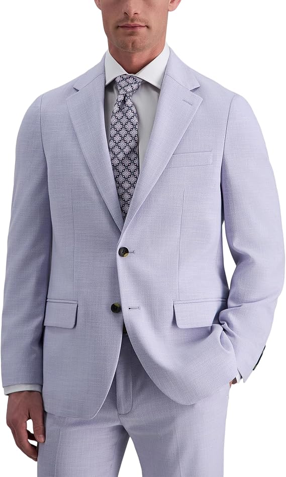 J.M. Haggar Men's Premium Performance Stretch Stria Slim Fit 2-Button Suit Separate Coat