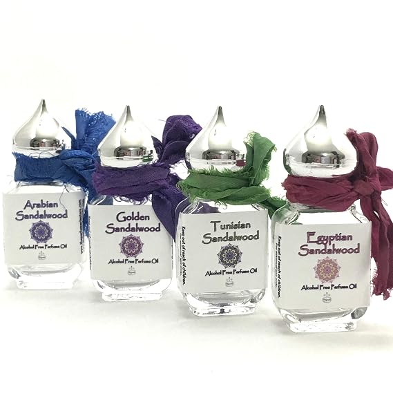 Sandalwood Perfume Essence Oil Alcohol Free (10 ml.) (Tunisian Sandalwood)