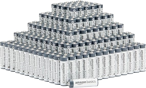 Amazon Basics 250-Pack AA Long-Lasting Industrial Alkaline Batteries, 1.5 Volt, 5-Year Shelf Life, Bulk Value Pack