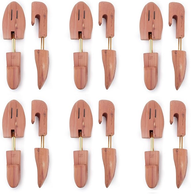 Men's Red Cedar Shoe Tree Single Tube -6 Packs