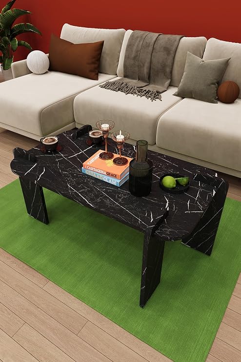 Modern Orta Sehpa%100 MDF Dekoratif Çok Amaçlı Orta Zigon Sehpa OS04 ROYAL MERMER