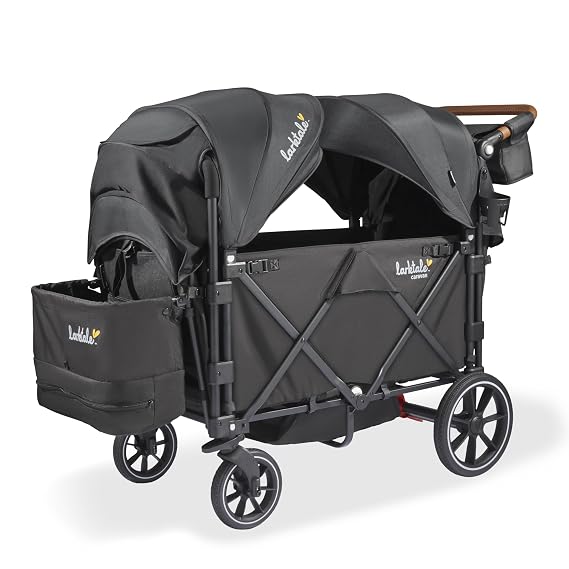 Larktale Caravan V3 Wagon Stroller for 2 Kids, Byron Black
