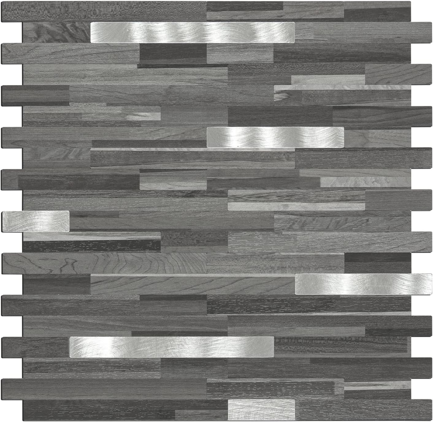 10 Sheets Peel and Stick Backsplash PVC Wall Tile, for Kitchen Backsplash