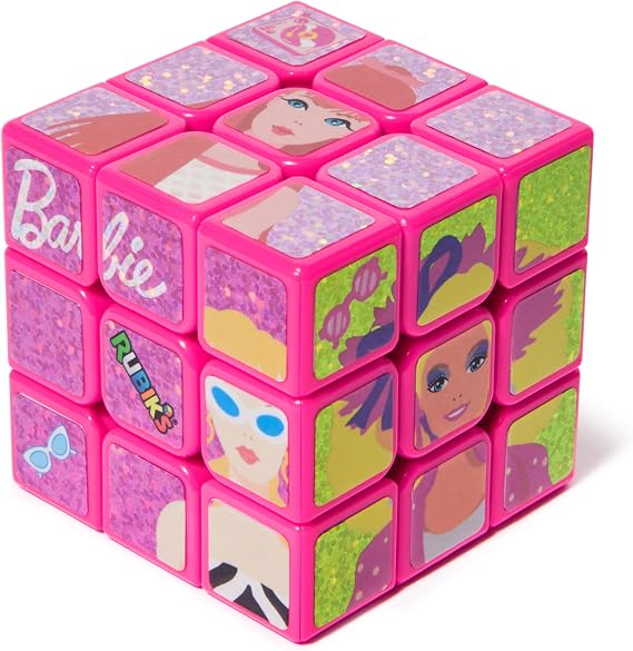 Rubik's Cube Barbie 50th Anniversary 3x3 Cube Collectible Brain Teaser