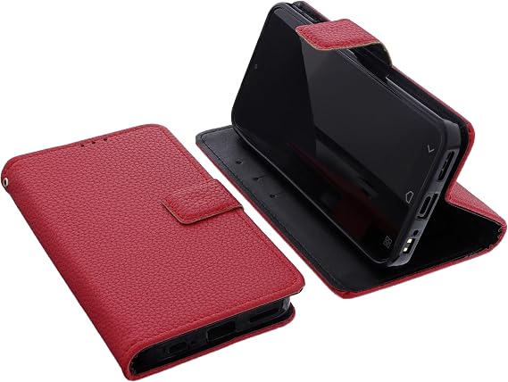 Case Compatible with Emporia Smart 7 Lite / 7 mini / ME7 Protective Case Red Book Style Case Mobile Phone Protective Case Book Wallet Mobile Phone Cover Flip Case Stand Mobile Phone Case