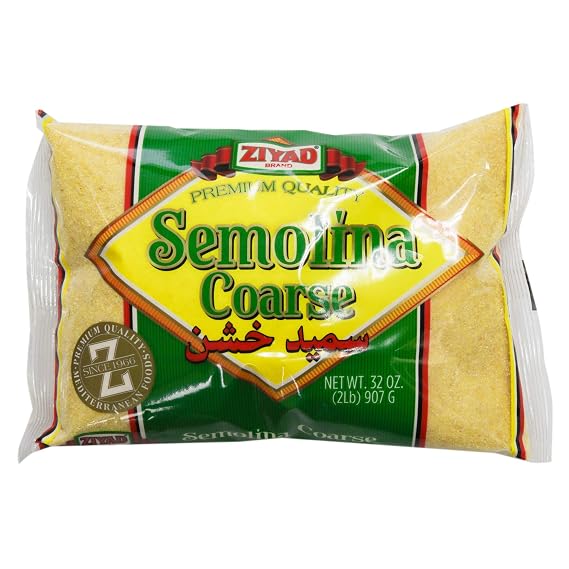 Ziyad Coarse Semolina Wheat Smeed - Semolina Flour - Low Fat, 32 oz