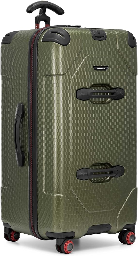 Traveler's Choice Maxporter II Polycarbonate Hardside Trunk with Spinner Wheels, Green, 31-Inch Large Trunk