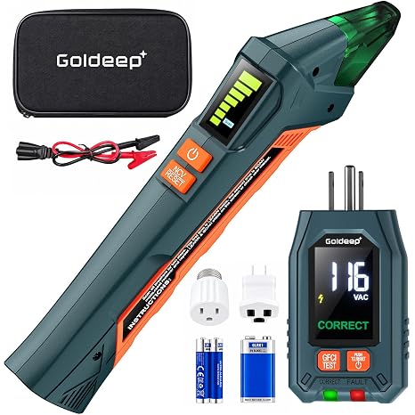 Goldeep CBF05 Circuit Breaker Finder with GFCI Tester-Vitality Orange