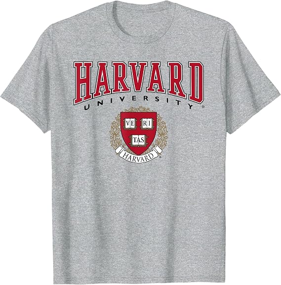 Harvard University Veritas Red Crest T-Shirt