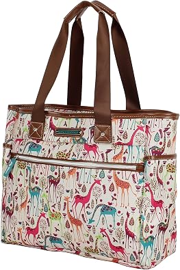 Lily Bloom Pattern Handbag for Women, Large Capacity Tote Bag Satchel Shoulder Bag