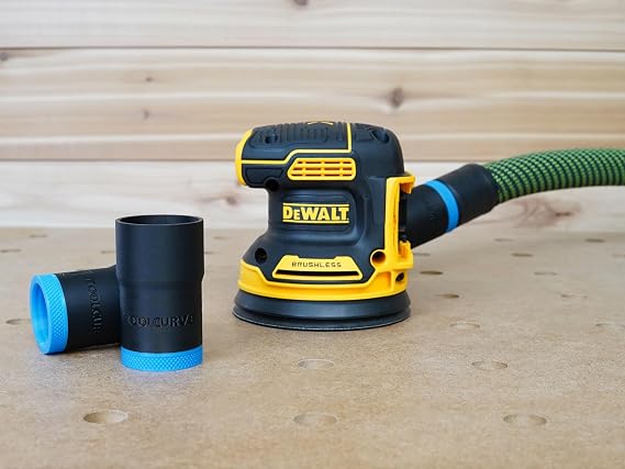 ToolCurve Hose Adapter compatible with Dewalt Sander for Festool 27mm Hose