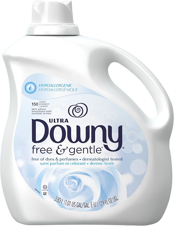 Downy Ultra Fabric Softener Free and Gentle Liquid 150 Loads, 129-Ounce