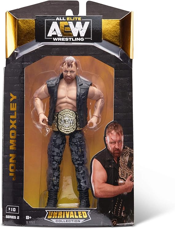 AEW All Elite Wrestling Unrivaled Collection Jon Moxley - 6.5-Inch Action Figure - Series 2, Multicolor