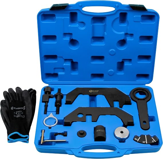 Kuntech Engine Timing Alignment Locking Tool kit Compatible with BMW N62 N73 Engine and Engine 545i 550i 645Ci 650Ci 650i 745Li 745i 750Li 750i X5