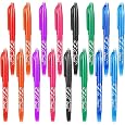 Hpmjz 16pcs Heat Erasable Pens for Fabric, Fabric Marking Pens Fabrics Markers No Ghost Lines, Disappearing Ink for Precise Marking for Quilting Sewing Embroidery DIY Dressmaking Fabrics Tailors Chalk