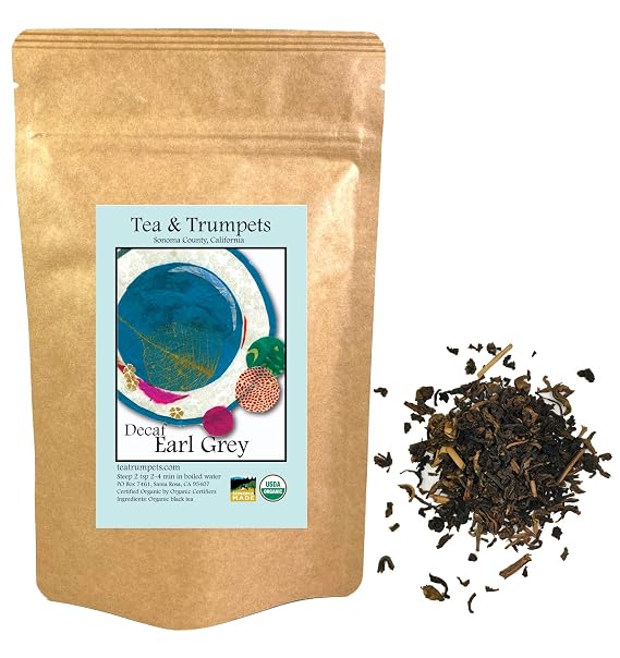 USDA Organic Decaf Earl Grey Loose Leaf Tea - 1 Pound (16 oz)
