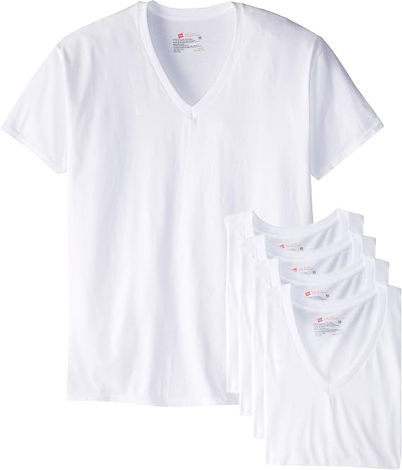 Hanes Ultimate Men's 6-Pack Best V-Neck T-Shirt