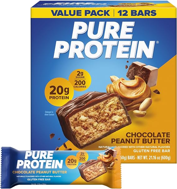 Worldwide Pure Protein High Protein Meal Replacement Bar, Peanuts
